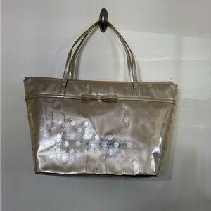 Kate Spade Metallic Gold Tote Bag